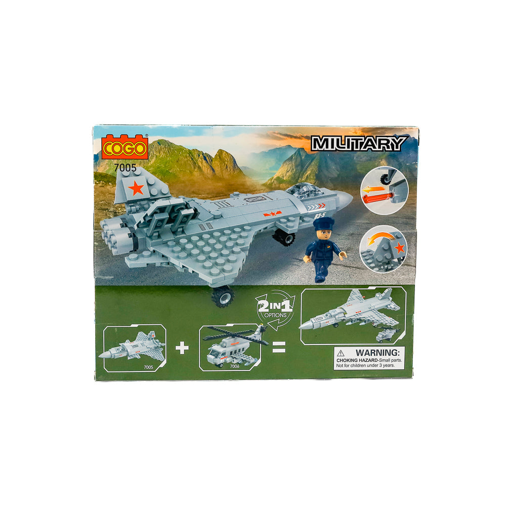 2 in 1 Fighter Jet 184 Pieces Block Set 7048414