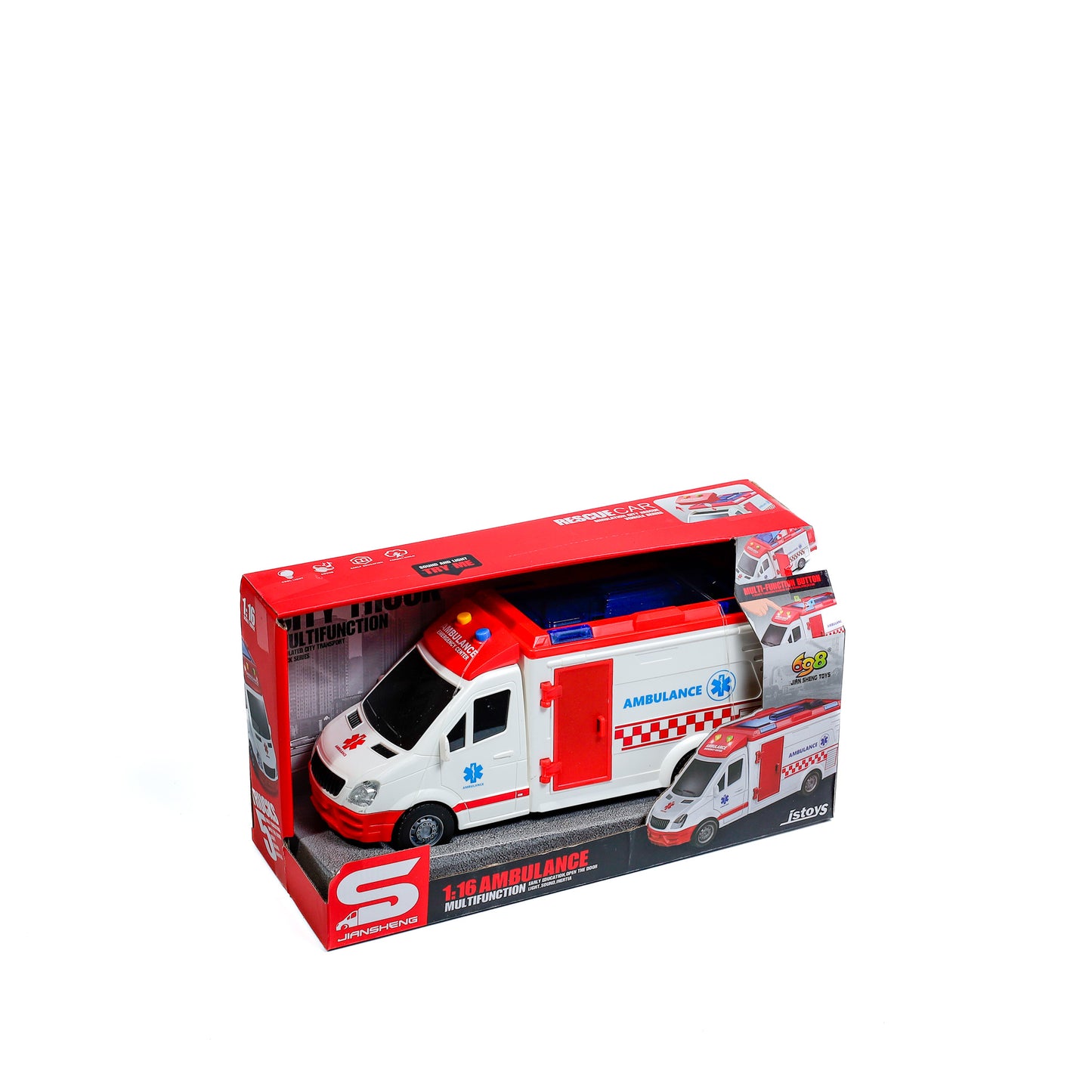 Ambulance Friction Pull and Go (JS126)