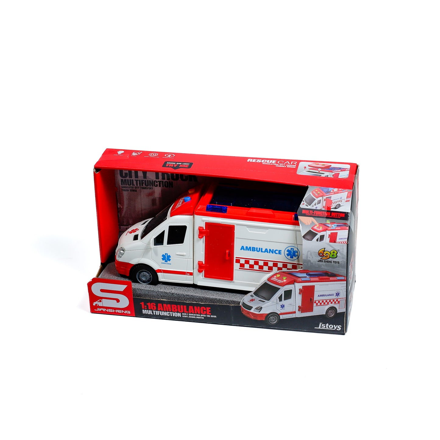 Ambulance Friction Pull and Go (JS126)