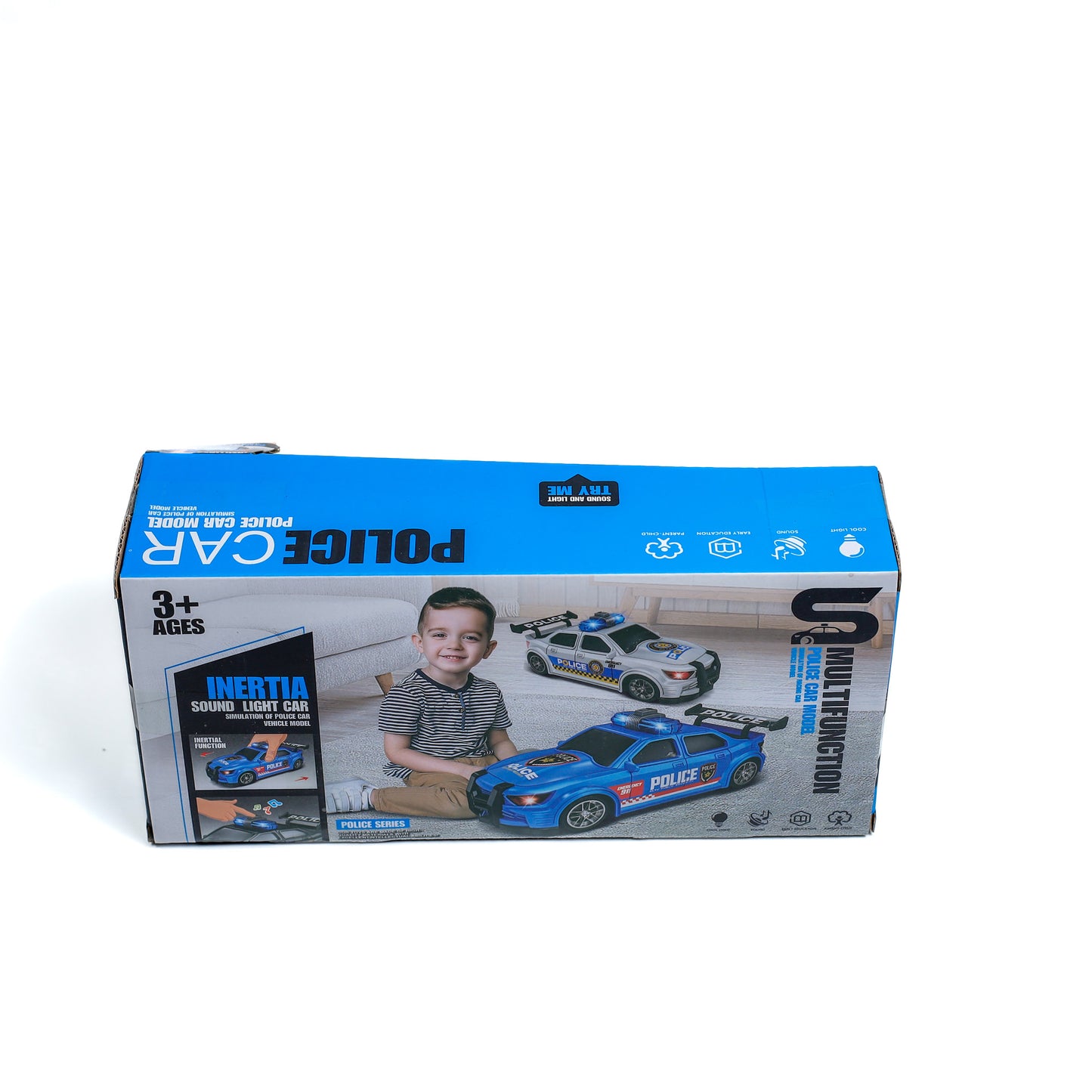 Police Car Friction Pull and Go (JS167C)