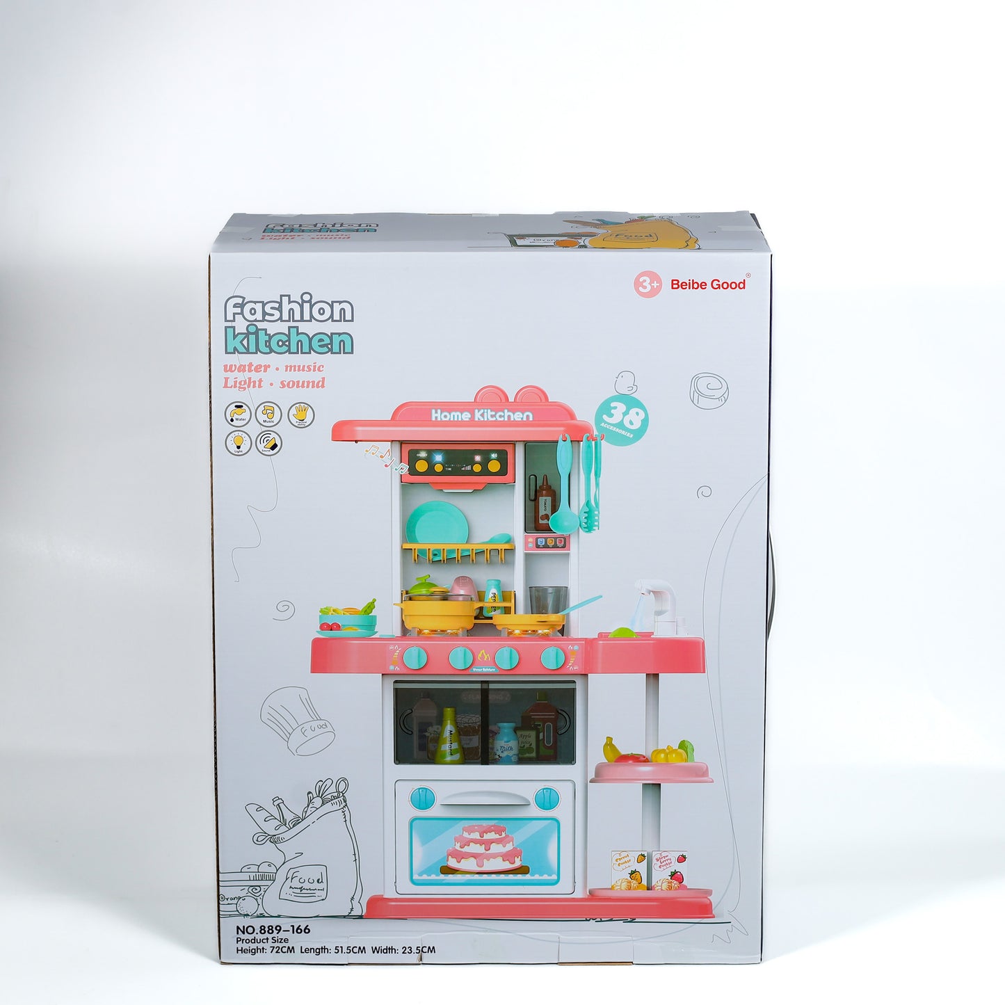 kitchen set 38 pieces 889-166