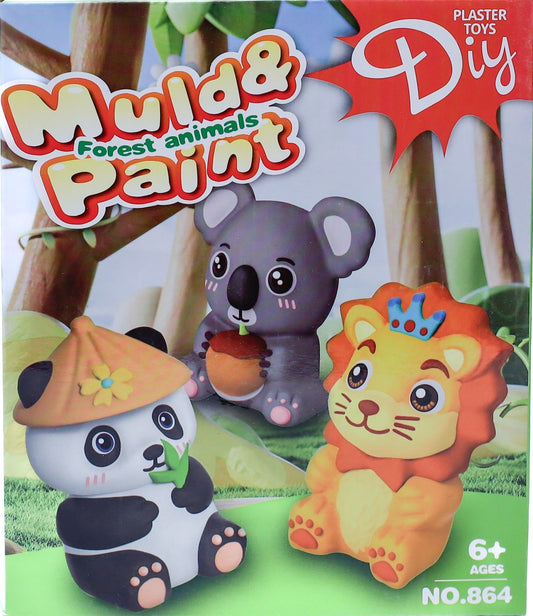 Forest Animals Mould & Paint Set 864