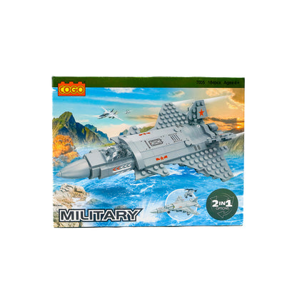 2 in 1 Fighter Jet 184 Pieces Block Set 7048414