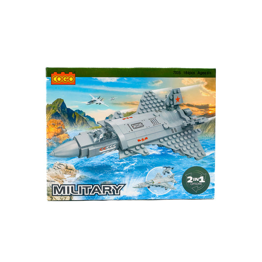 2 in 1 Fighter Jet 184 Pieces Block Set 7048414