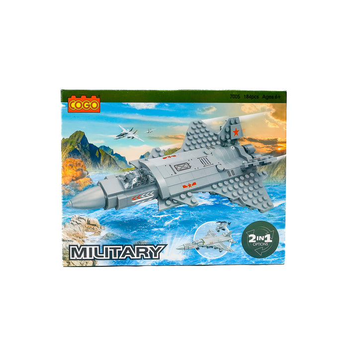 2 in 1 Fighter Jet 184 Pieces Block Set 7048414