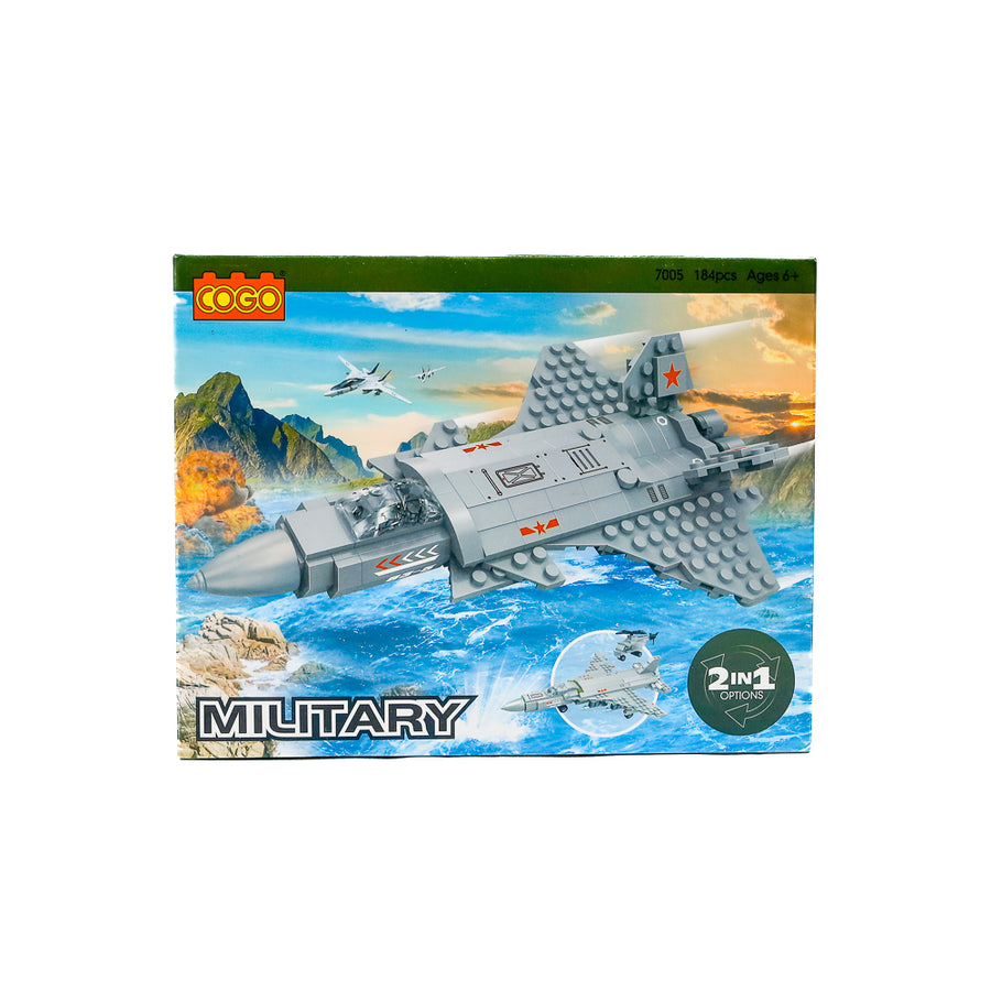 2 in 1 Fighter Jet 184 Pieces Block Set 7048414