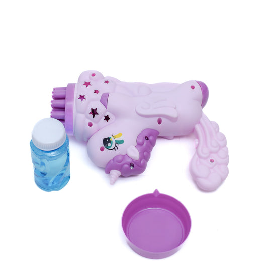 Battery Operated Bubble Unicorn Bubble Gun P81448A
