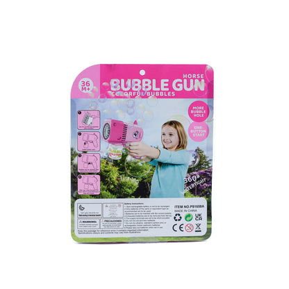 Pink Unicorn Bubble Gun P81658A