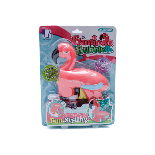 Battery Operated Flamingo Bubble Gun P8958A
